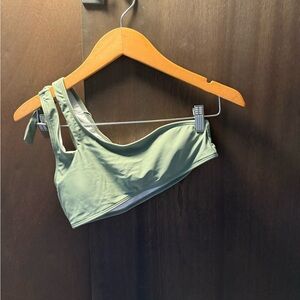 HALARA One-Shoulder Green Bikini Set